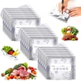 thumbnail image 1 of 30PCS YUSUIYI Reusable Aluminum Foil Storage Ziploc Freezer Bags,Thicken Stand Up Vacuum Zipper Pouches with Label and Zip Lock for Vegetable Fruit Meat, 1 of 7