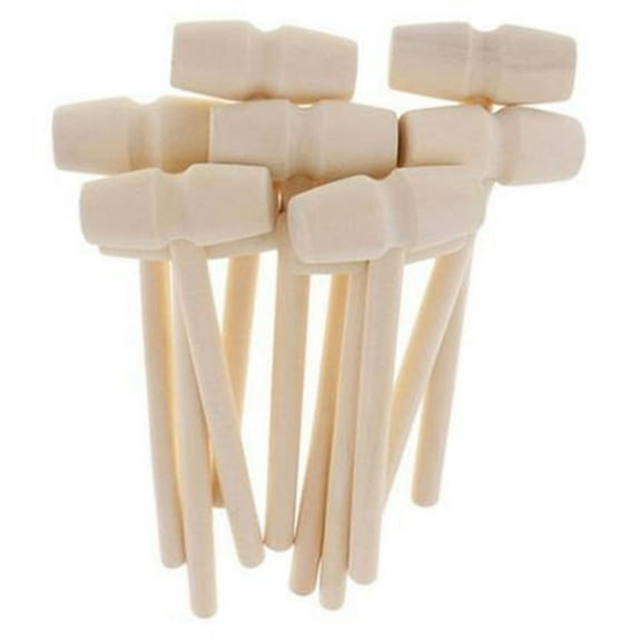 30PCs Mini Wooden Hammer for Lobster Crab and Other Shellfish,Solid Wood Mini Mallet Knocking Planet Cake Wooden Hammer