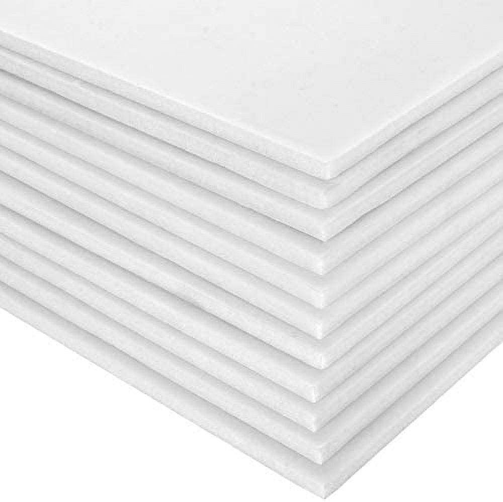 30Pack 3/16Foam Boards, 10x8 Foam Borad White Foam Sheet, White Polystyrene  Poster Board Signboard for Presentations, School, Office & Art Projects