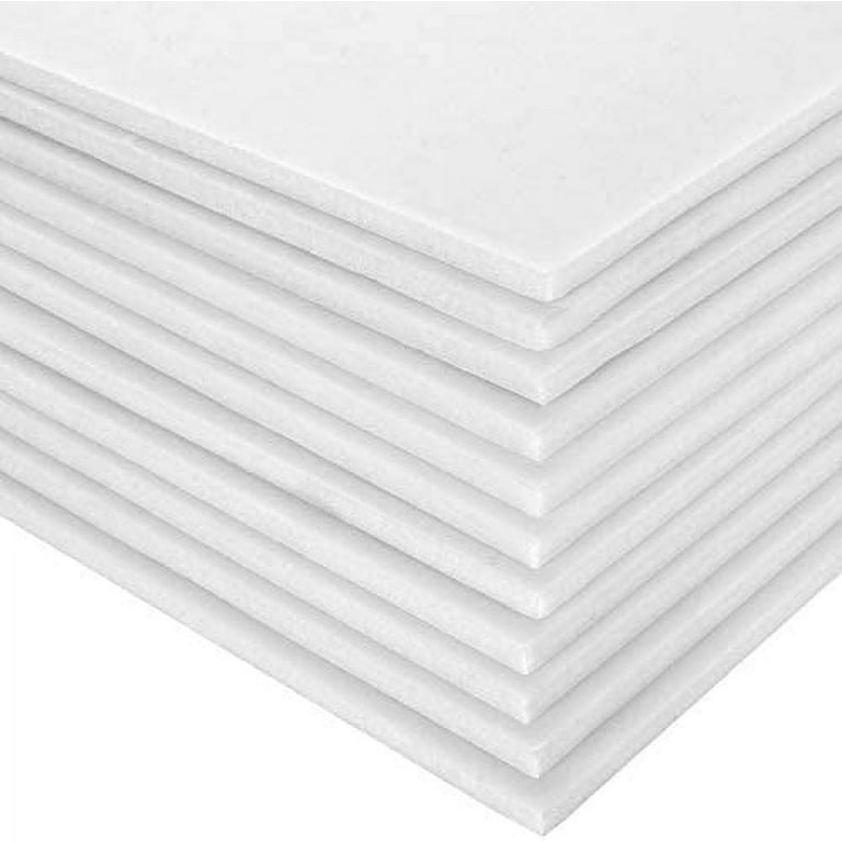 30Pack 3/16Foam Boards, 10x8 Foam Borad White Foam Sheet, White Polystyrene  Poster Board Signboard for Presentations, School, Office & Art Projects 