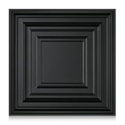 30Pack 3D Wall Panels for Interior Wall D cor Black 11.8"*11.8" Covering Panels, PVC Textured 3D Wall Tile for Living Room, Bedroom DIY Interior D cor