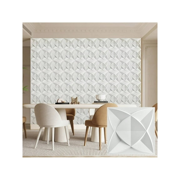 30Pack 3D Wall Panels for Interior Wall Dcor Black 11.8"*11.8" Covering Panels, PVC Textured 3D Wall Tile for Living Room, Bedroom DIY Interior Dcor