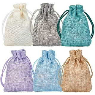  24Pcs 6x4in Small Drawstring Bags Mini Gift Bags - Burlap Bags  with Drawstring Gift Bags Small Size Drawstring Christmas Gift Bags Medium  Size - Jute Bag Reusable Gift Bags Muslin Bags