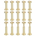 thumbnail image 1 of 30Pack Brass Chicago Screws, 12x6mm Post Nail Stud Rivets for Leather Crafts, 1 of 6