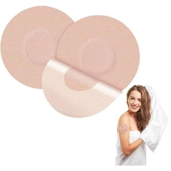 30Pack Freestyle Bandage for Libre 3 Sensor Covers Waterproof 14 Days Overpatch Tape CGM Adhesive Patches Without Hole, Beige