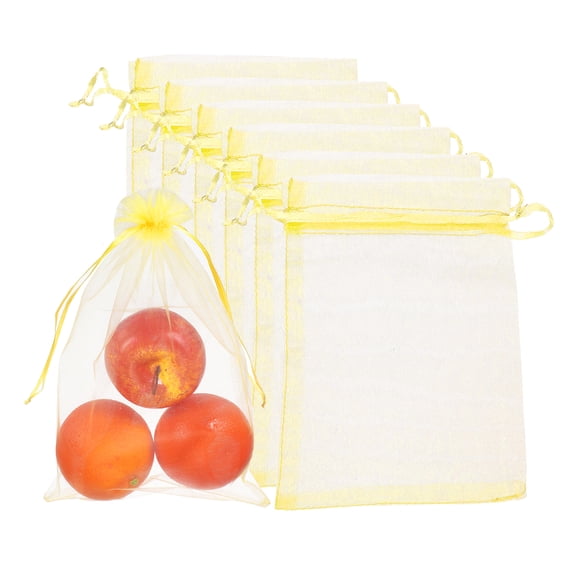 30Pack Fruit Protection Bags, 11.8x7.9inch Netting Cover Bag, Gold