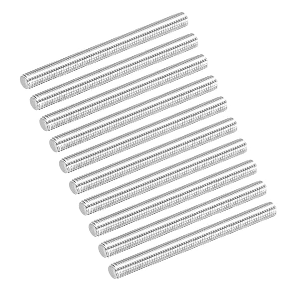 30Pack Fully Threaded Rod M6 x 80mm 1mm Thread Pitch 304 Stainless Steel Right Hand Threaded Rods Bar Studs