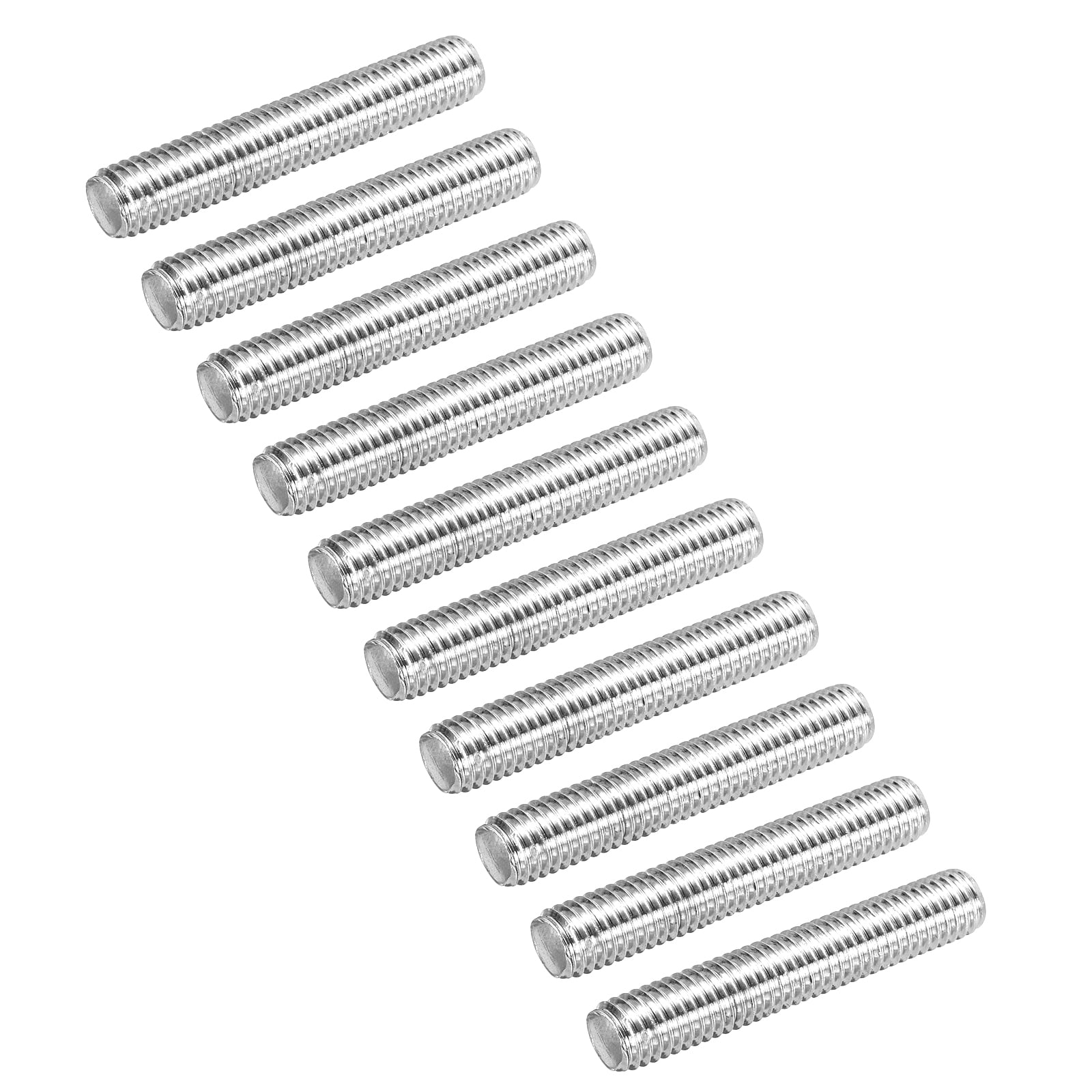 30Pack Fully Threaded Rod M8 x 45mm 1.25mm Thread Pitch 304 Stainless Steel Right Hand Threaded Rods Bar Studs