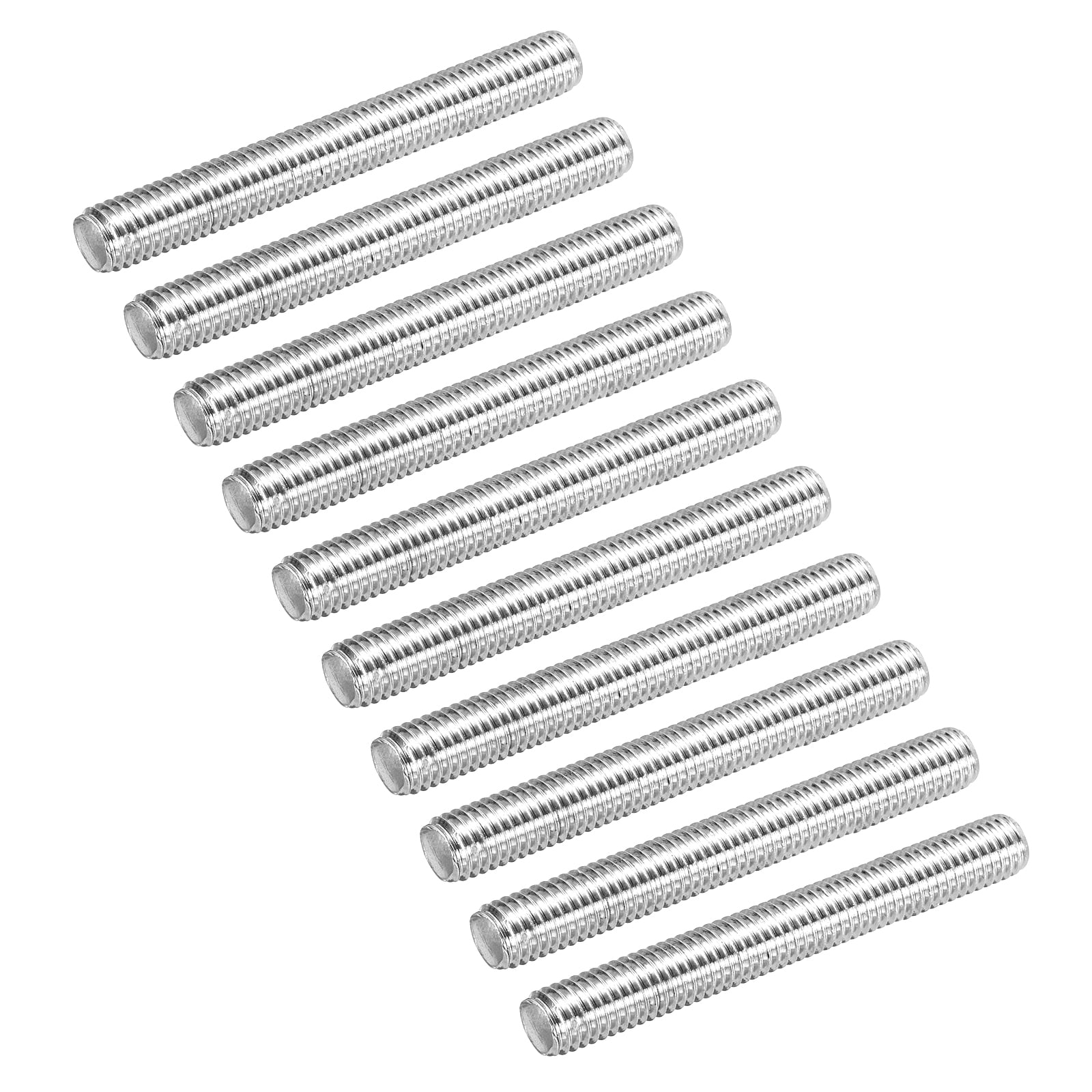 30Pack Fully Threaded Rod M8 x 60mm 1.25mm Thread Pitch 304 Stainless Steel Right Hand Threaded Rods Bar Studs