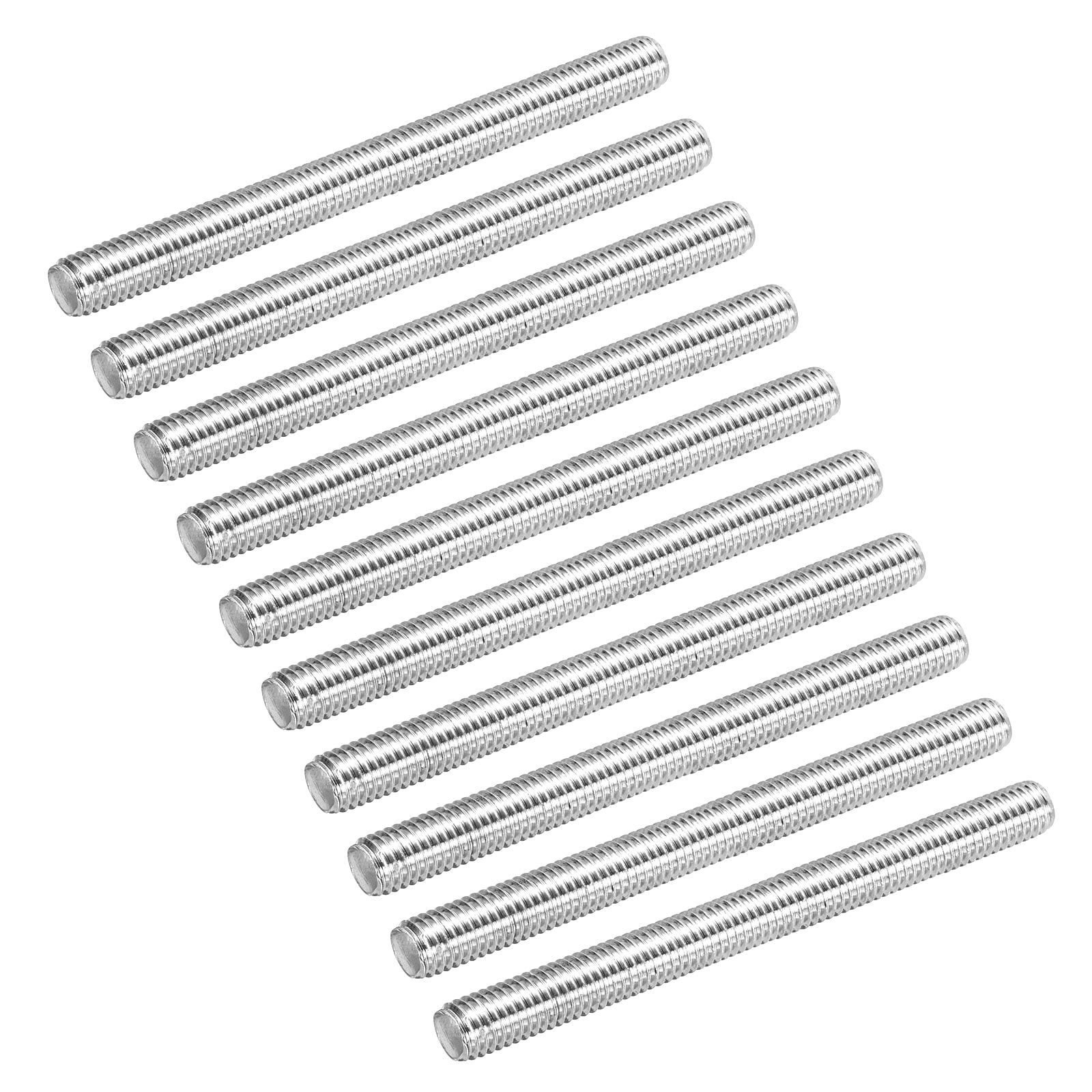 30Pack Fully Threaded Rod M8 x 80mm 1.25mm Thread Pitch 304 Stainless Steel Right Hand Threaded Rods Bar Studs
