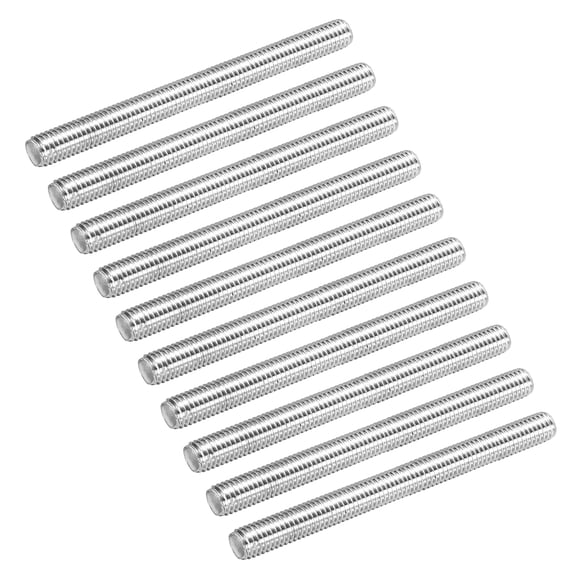 30Pack Fully Threaded Rod M8 x 80mm 1.25mm Thread Pitch 304 Stainless Steel Right Hand Threaded Rods Bar Studs