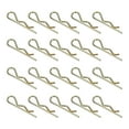 thumbnail image 1 of 30Pack Hitch Pin Clip, 2.5x53mm Zinc-Plated Spring Steel Retaining R Clip, Gold, 1 of 6
