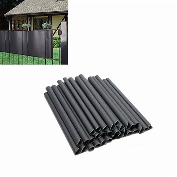 30Pack PVC Mounting Clips, Privacy Screen, Privacy Screen Strips for Double Rod Mats, Clamp Rail for Privacy Screen