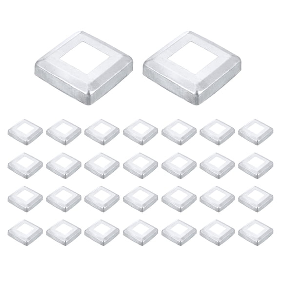 30Pack Post Base Cover, 2.5x2.5 Metal Integral Style Post Skirt Porch Column Wrap(1.2x1.2)