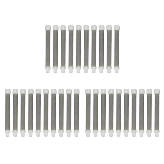 30Pc Airless Filter 60 Mesh Airless Filter 304 Stainless Steel for Airless Paint Resistance