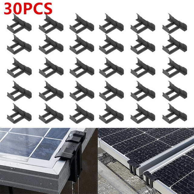 30Pc Solar Panel Frames Water Drained Clip Thickness 40mm PV Panels