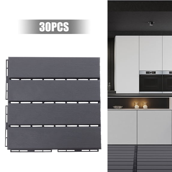PEAKORA30 Interlocking Deck Tiles for Easy DIY, Strong & Stylish Design, 30x30cm