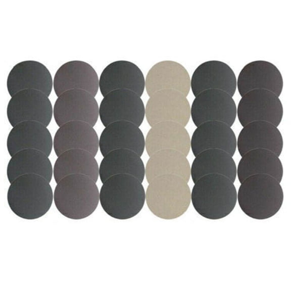 30Pcs 125Mm Wet& Dry Sanding Discs Sandpaper& For Pads Grit 800-3000 Set Smile Home