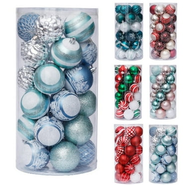 30Pcs 2.4" Christmas Balls Ornaments for Xmas Christmas Tree - Shatterproof Christmas Tree Decorations Hanging Ball for Holiday Wedding Party Decoration