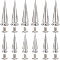 thumbnail image 1 of 30Pcs 2 Styles Punk Style Cone Alloy Rivets Platinum 20.5~28x6.5~9mm 15pcs/set, 1 of 9
