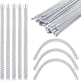thumbnail image 1 of 30Pcs 20cm x 10mm Spiral Steel Boning Precut Spiral Corset Boning Stays Metal Boning Modeling Sticks Spiral Steel Bone for Bodice Dresses Bustle Shapewear Support Garment DIY Accessories, 1 of 8