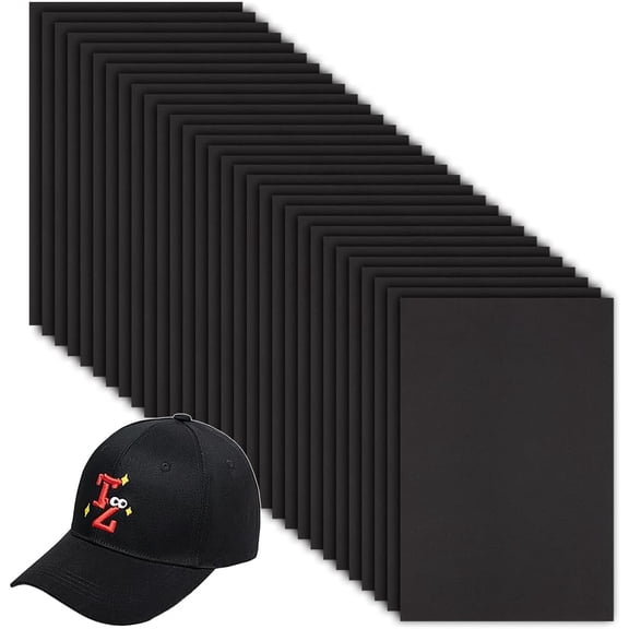 30Pcs 2mm Black Embroidery Foam /6x9 Inch EVA Foam Sheets Embroidery Craft Foam Rectangle Foam Sheet Cosplay Foam