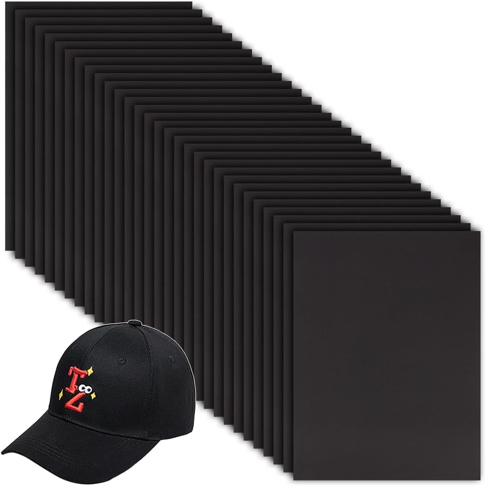 30Pcs 2mm Black Embroidery Foam 9x12 Inch EVA Foam Sheets Embroidery Craft Foam Rectangle Foam Sheet Cosplay Foam for Hand Sewing Embroidery Machine Cosplay Costume DIY Projects