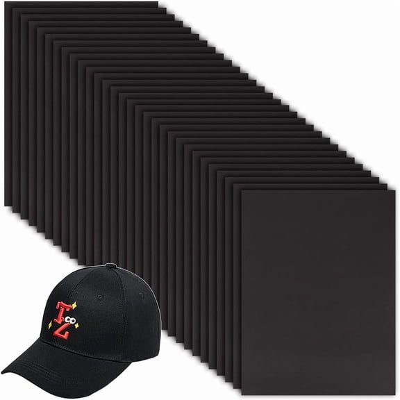 30Pcs 2mm Black Embroidery Foam 9x12 Inch EVA Foam Sheets Embroidery Craft Foam Rectangle Foam Sheet Cosplay Foam for DIY Making