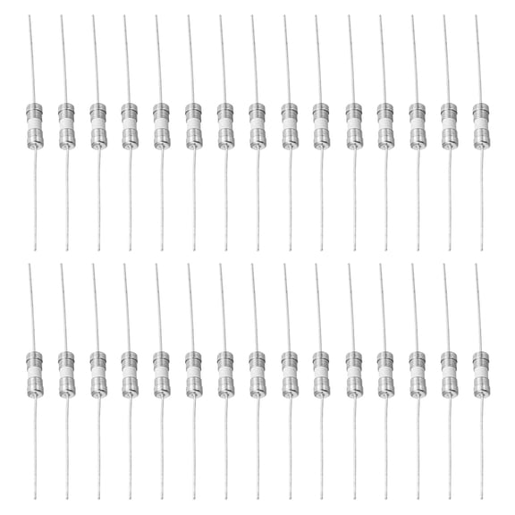 30Pcs 3.6 x 10mm Ceramic Fuse Wire 250V Slow Blow Ceramic Fuses Miniature Fuses (T2A)