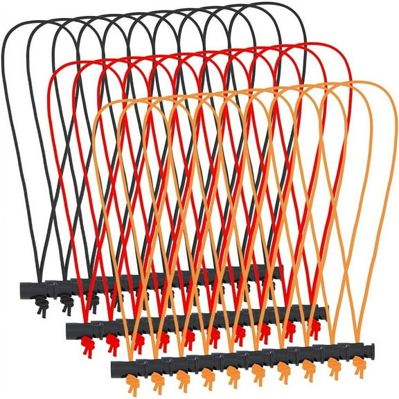 30Pcs 3 Colors Adjustable Elastic Cable Ties Polyester Toggle Tie Cable Straps Clay Bag Tie for Cable's Management Reusable 16cm/6.3 inch colorful DIY