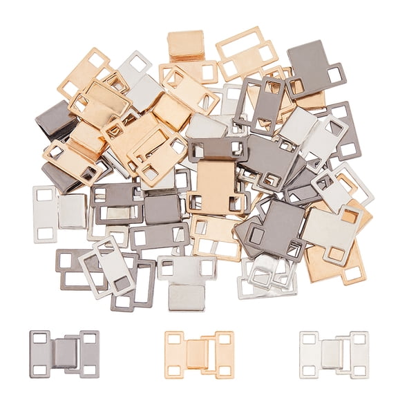 30Pcs 3 Colors Zinc Alloy Snap Lock Clasps Mixed Color 24mm 10pcs/color Diy