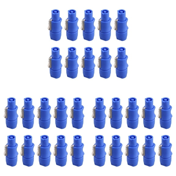 30Pcs 3 PIN Male Powercon Connector Signal Input Jack for Beam Light Stage Light Power Input