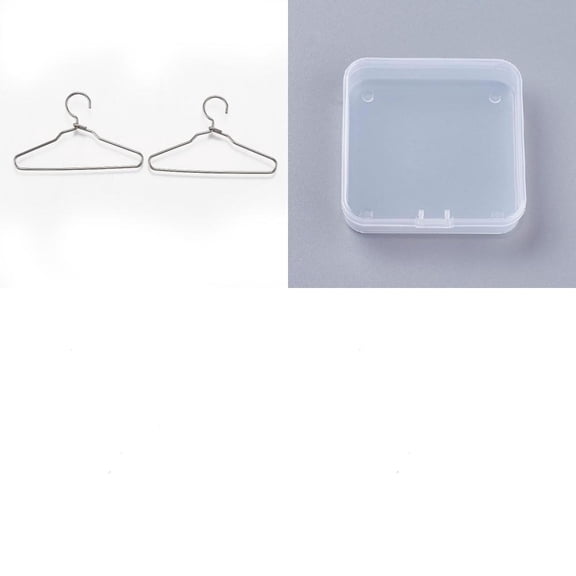 30Pcs 304 Stainless Steel Quick Link Connector Coat Hanger Shape Stainless Steel Color 25x41x1mm