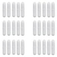 30Pcs 30mm/ 1.2 Inch PTFE Stirrer Mixer Stir Bar, White Color