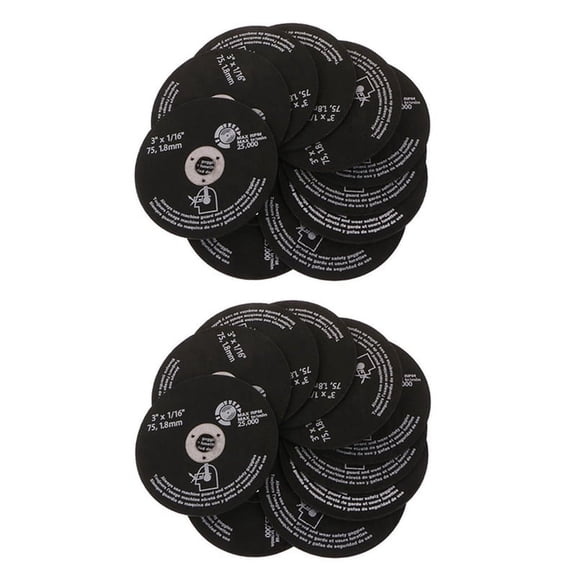 30Pcs 3Inch 75mm Cut Wheel Resin Cutting Disc Fiber Circular Saw Blades for Metal Cutting 75X1.6X10mm