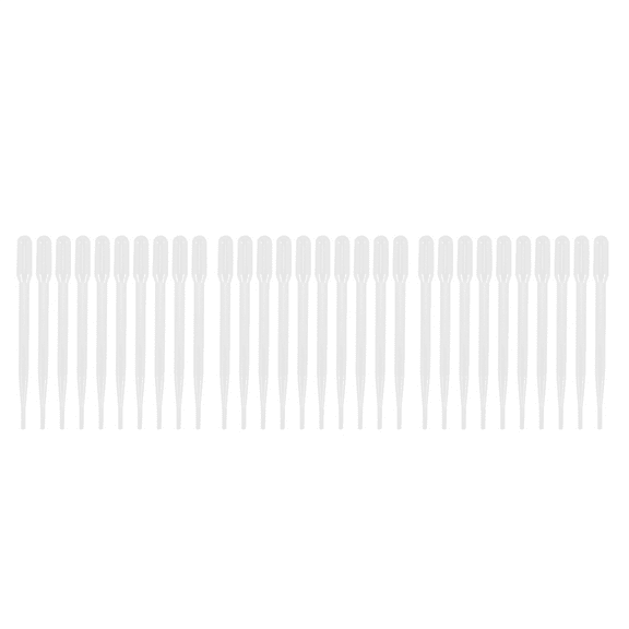 30Pcs 3ML Disposable Plastic Eye Dropper Set Transfer Graduated Pipettes