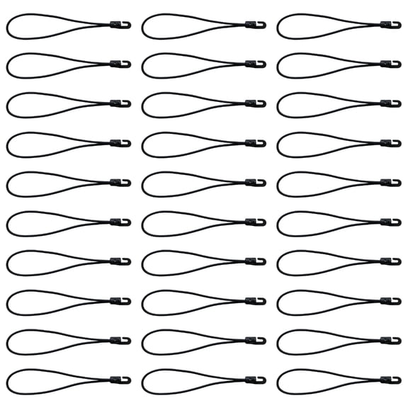30Pcs 4mm Bungee Cord Elastic Nylon Rope With Hook Multipurpose Nylon String For Sewing Craft Outdoor Equipment