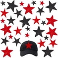 thumbnail image 1 of 30Pcs 6 Style Iron on Star Cloth Patches Polyester Embroidery Appliques Sewing Craft Decoration Mixed Color 42~92x41~92x1.5~2.3mm 5pcs/style, 1 of 6