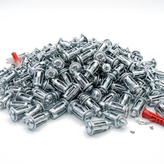 30Pcs/60Pcs/90Pcs Button Rivet Locking Nuts Set with M4, M5, M6,3 Sizes, Heavy Duty Carbon Steel High-Strength Industrial Hardware, Bolt-Compatible, for Fixing, Reinforcement in Humid Environments