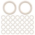thumbnail image 1 of 30Pcs 70mm Wood Rings,Wooden Ring Circles for DIY Crafts, Macrame Plant Hanger,Ornaments and Jewelry Making, 1 of 4