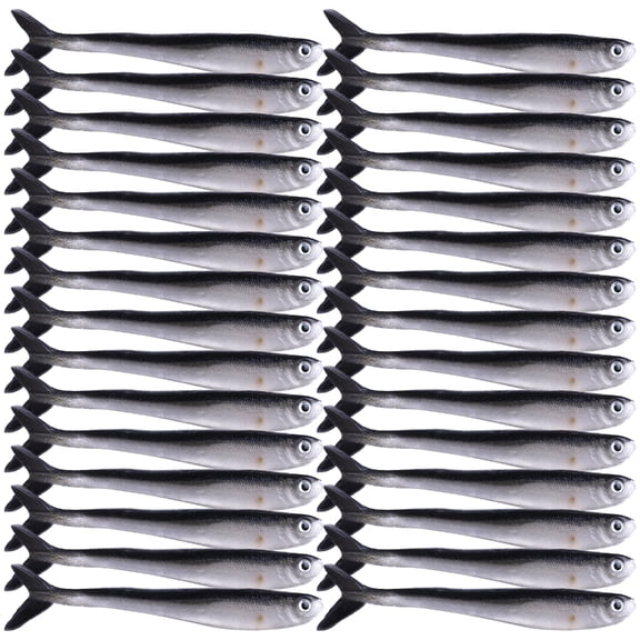 30Pcs 80mm 2g Simulation Loach Baits Soft Swimming Lures Slow Floating Lures Fishing Lures Soft Loach Soft Fishing Baits