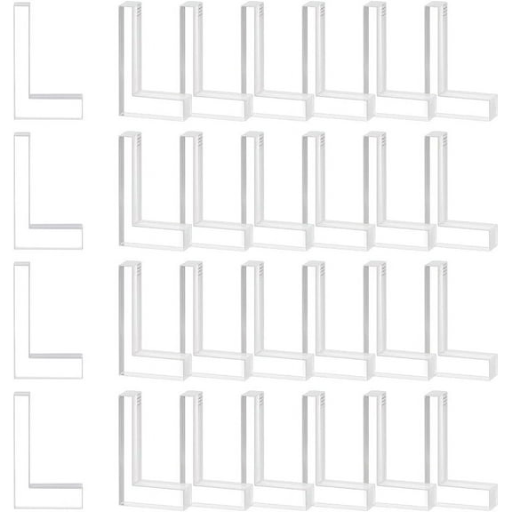 30Pcs Acrylic Honeycomb Bed Pins 7mm Thick Clear Laser Engraving Tray Pins L Hold Down Pins for Laser Cutter and Engraver Machine Accessories Compatible