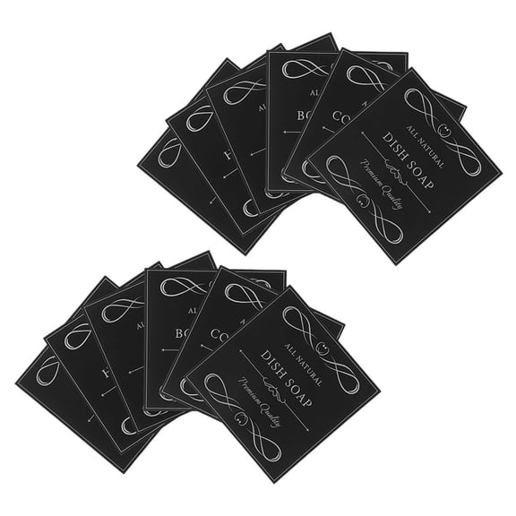 30Pcs Adhesive Waterproof Bottle Labels for Soap Lotion Shampoo Bathroom Container Stickers
