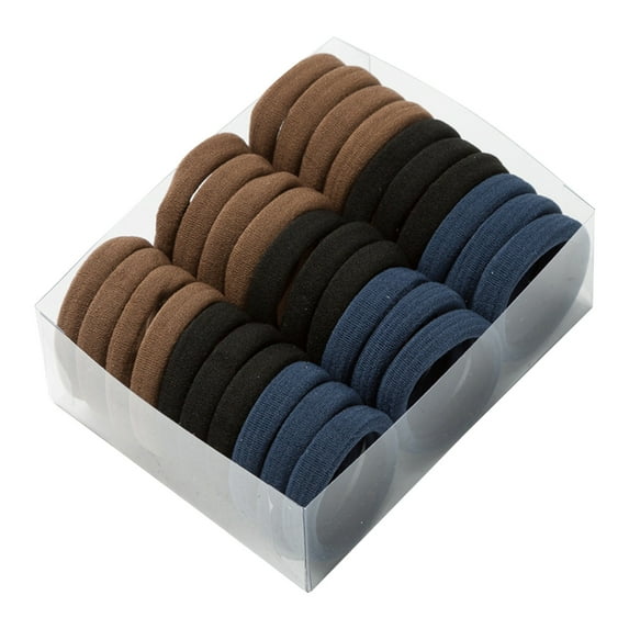 30Pcs Anti-fall Tight Hair Tie High Elastic Simple Hair Ropes Hair Accessories