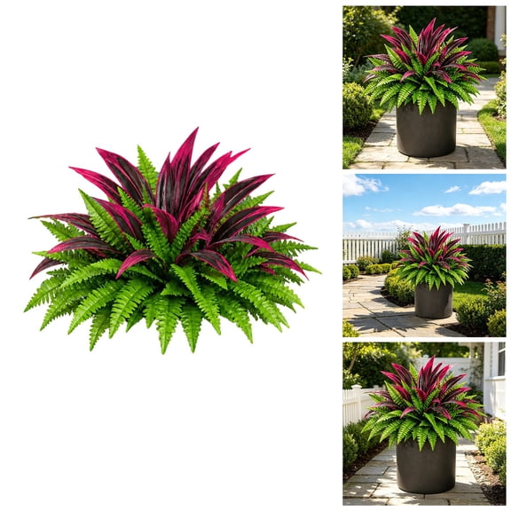 30Pcs Artificial Dracaena Leaves Faux Ti Plant Foliage In Green, Silk Persian Grass Stems For Home Vase, Wedding Centerpieces, Garden Pathway & Front Door Decor 23.62X8.66"Artificial Flowers