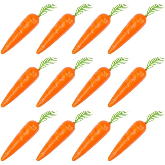 30Pcs Artificial Mini Carrots Lifelike Foam Carrot Ornament Decorative Bunny Small Simulation Vegetable Food