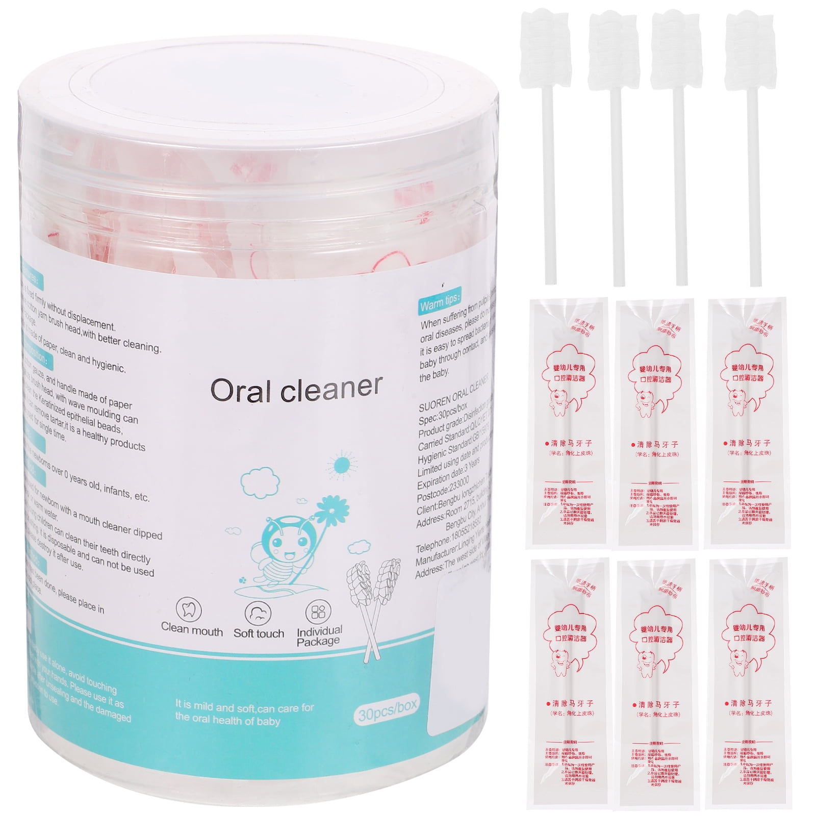 30Pcs Baby Tongue Cleaner Baby Toothbrush Infant Toothbrush Clean Baby Mouth
