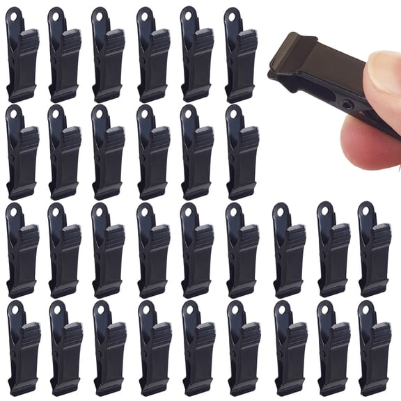 30Pcs Black Clips Mini Spring Clamp Clips Multi-Functional Business Card Bookmark Holder 1/2 Inch Wide Backdrop Crocodile Spring