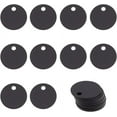 thumbnail image 1 of 30Pcs Black Flat Round Stamping Blank Tags 0.8 Inch Aluminum Tags with Hole for Laser Engraving Dog ID Tags Necklace Making DIY, 1 of 9