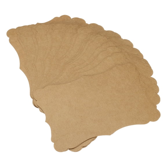 30Pcs Blank Kraft Cards Cardstock, 2x3 Inch Thick Colored Cardstock Paper Brown Index Cards for DIY Gift Greeting Cards Menus Wedding Invitations